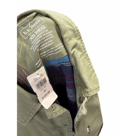 L.L. Bean Chore Jacket Heritage-Inspired Flannel Lined Canvas Jacket - Picture 7 of 9